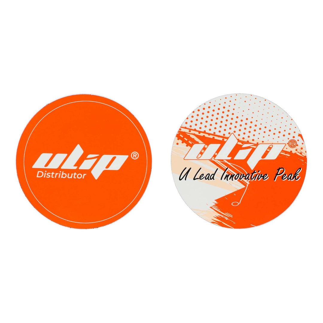 Ulip Round Stickers 2 Pieces 9cm Orange Brand Stickers