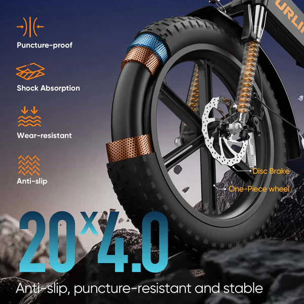 URLIFE T5 Fat Tire Electric Bike