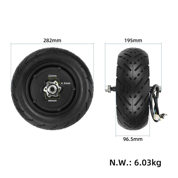 Kukirin G4 Motor with 90/65-6.5 Tubeless Tire Electric Scooter Parts Rear Motor Electric Scooter Parts