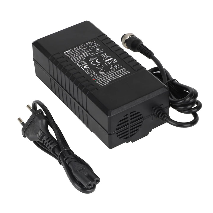 Ulip 42V~54.6V 3A CE FCC Certified Charger With GX16 3 Holes Head EU Plug Electric Scooter Battery Charger Replacement Parts Li-ion Battery Pack Charger Power Adapte Input 100-240V 48V 13S Lithium Skateboard Balance Vehicle Battery with Fan