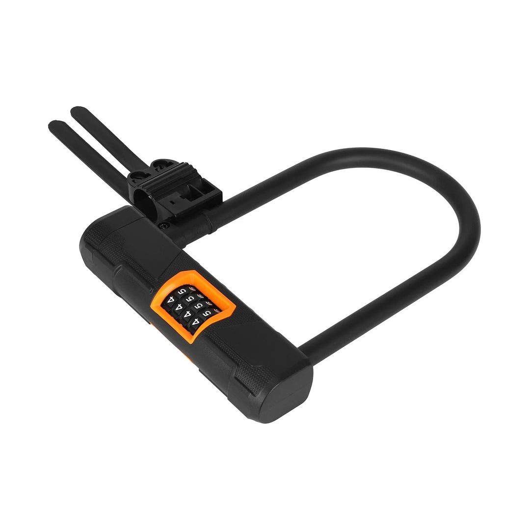 Lucchetto a combinazione antifurto a U nero Lucchetto antifurto a U Lucchetto per bici con batteria Lucchetto con password Lucchetto a U per mountain bike Lucchetto per bici elettrica Lucchetto per bicicletta Attrezzatura per ciclismo