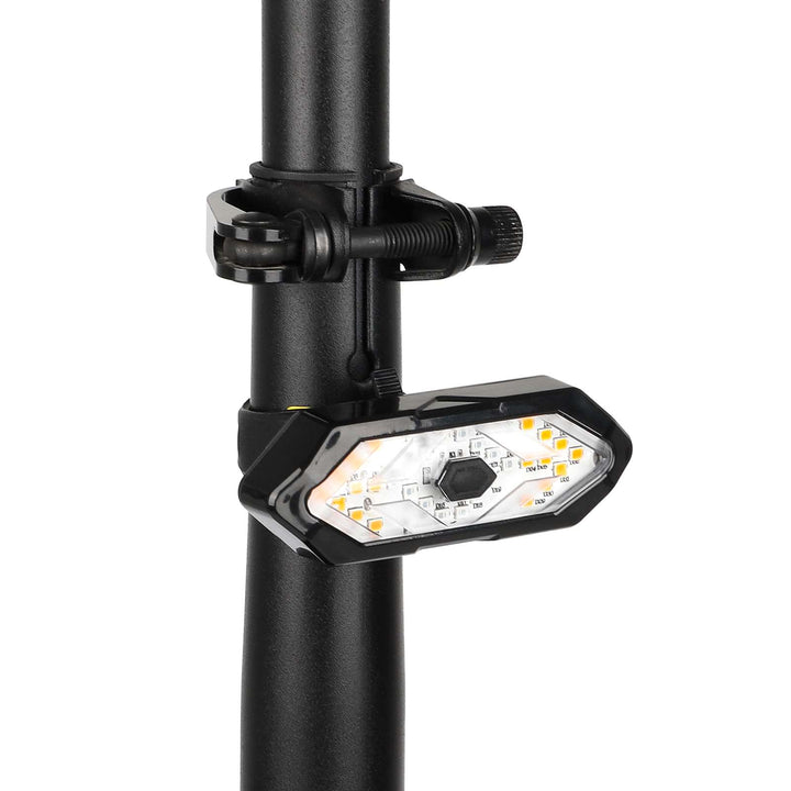 Remote Control Turn Signal Tail Light with Clips for Xiaomi M365 Pro 1S Pro2 MI3 MI4 4 Pro 4 Ultra G30 Max G30D and G30 Rear Fender LED Headlight 32 LED Super Bright Lamp Spotlights Mountain Bike Lights Universal Bicycle Waterproof Turn Signal
