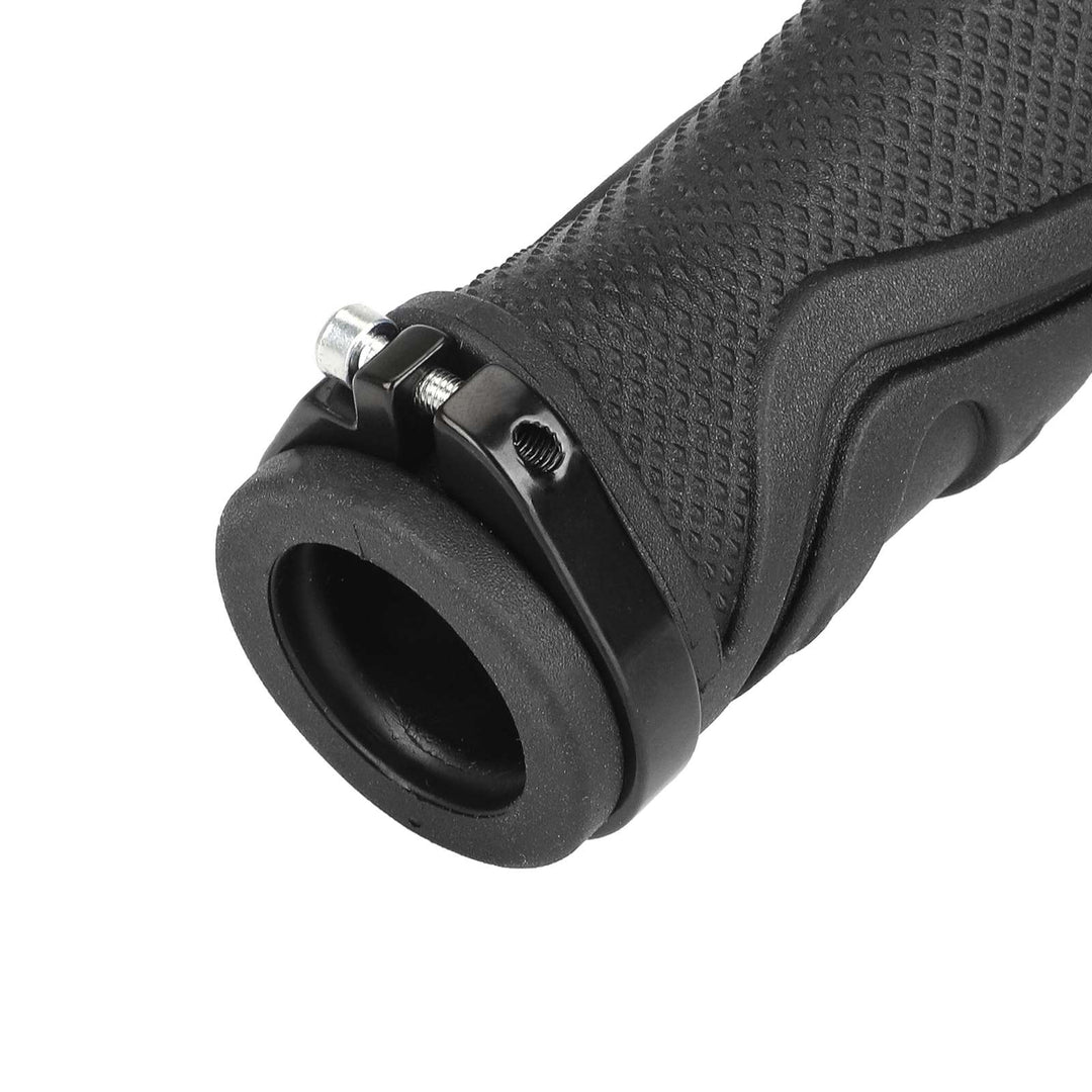 Black 1 Pair Of Mountain Bike Shock-Absorbing And Anti Slip Handle Cover With Locking Ring Durable Grip 22mm Tube Shock-Absorbing And Anti Slip Handle Cover For Mountain Bike Inokim Ox Oxo Zero 8x 10x 11x Kugoo m4 Pro g-Booster Electric Scooter