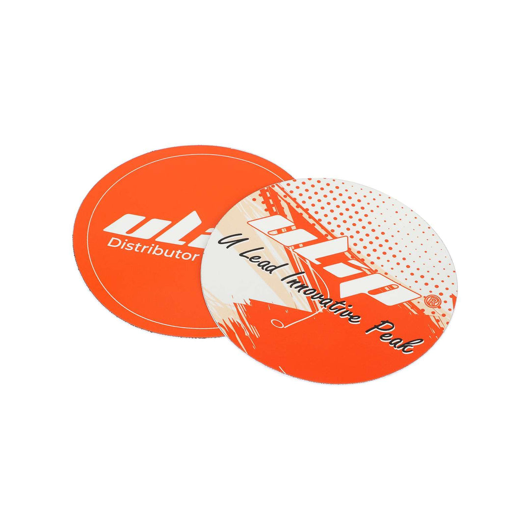 Ulip Round Stickers 2 Pieces 9cm Orange Brand Stickers