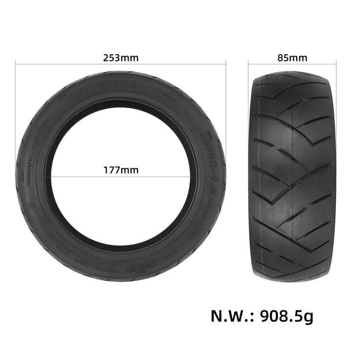 Pneumatico tubeless per scooter elettrico Segway P65D CORDIAL 80/55-7.0 (10,5*3,0) City Road, parti di pneumatici 80/55-7, pneumatico a vuoto 10,5*3,0