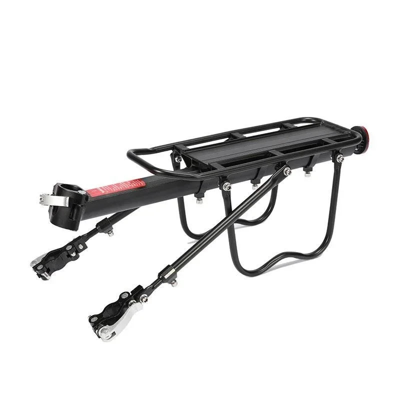 Universal Quick-Release Rack for Bicycles Aluminum Alloy Seat for Mountain Bikes Rack for Bicycle Rear Seat Bicycle Accessories Rack Mountain Bike Carrier with Reflective Plate Riding Equipment Quick Disassembly Aluminum Alloy Bicycle Rear Shelf Parts