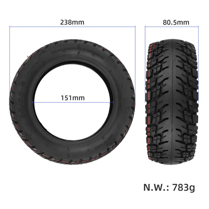 Pneumatico Tubeless Fuoristrada Ulip 80/65-6 Pneumatico Tubeless Fuoristrada Ulip 10 Pollici 80/65-6 Pneumatico più Largo e Spesso Resistente all&