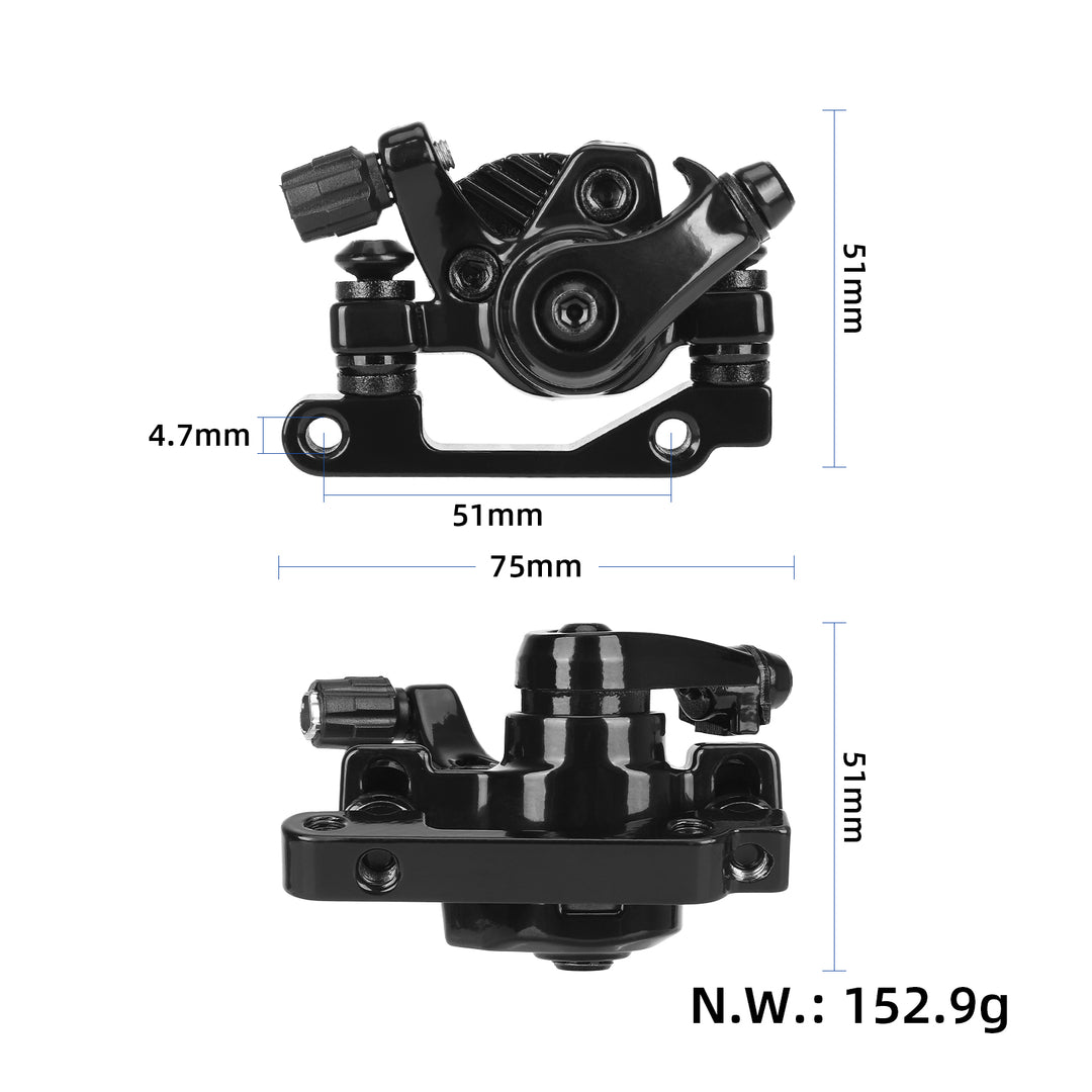 Freno a disco posteriore sinistro nero per KUGOO KIRIN KuKirin G2 Pro G2 Max Freno anteriore A1 per Kukirin G3 Kukirin T3 Pezzi di ricambio pinza freno base scooter elettrico