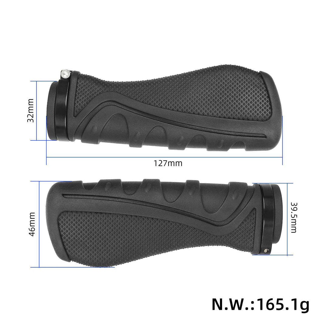 Black 1 Pair Of Mountain Bike Shock-Absorbing And Anti Slip Handle Cover With Locking Ring Durable Grip 22mm Tube Shock-Absorbing And Anti Slip Handle Cover For Mountain Bike Inokim Ox Oxo Zero 8x 10x 11x Kugoo m4 Pro g-Booster Electric Scooter