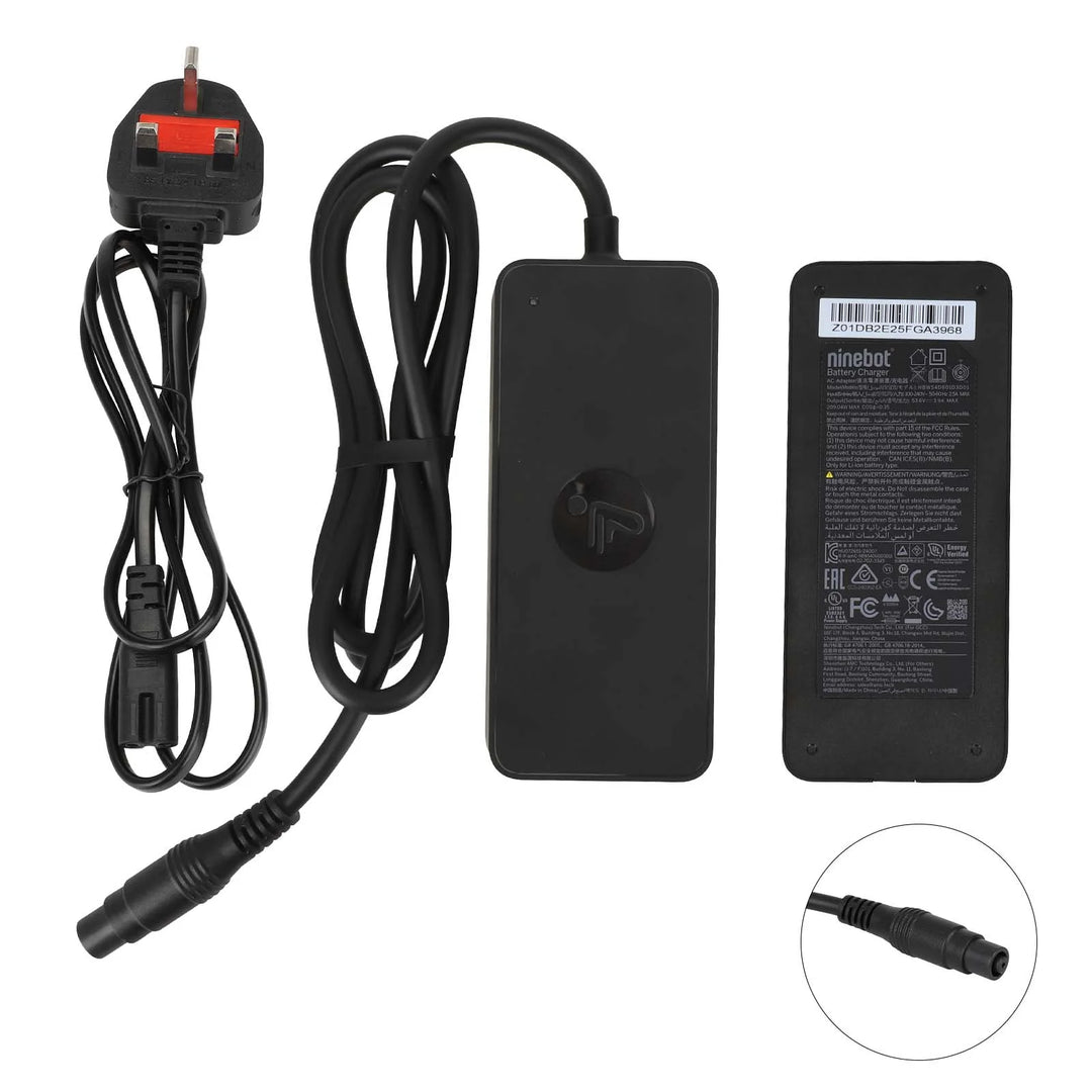 Original 53.6V3.9A Fast Charger for Segway Ninebot G3 F3 ZT3 Electric Scooter with Large RoundHead and EU Standard Fast Charger Electric Scooter Charger Power Adapter EU Standard Charger Battery Charging Transformer