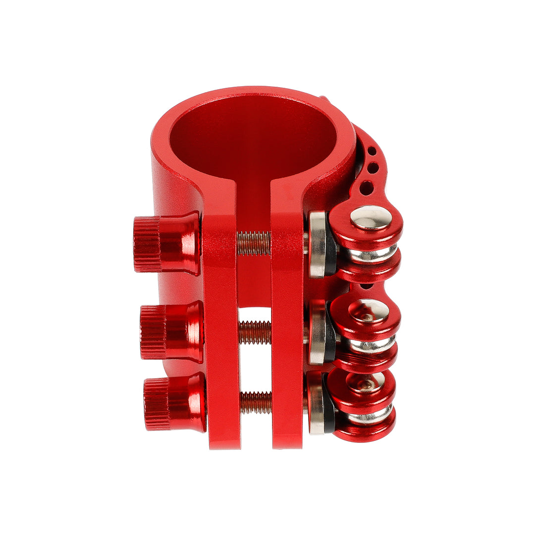 Morsetto rosso con 3 blocchi per monopattino Kaabo Mantis 10 Kaabo 3 fori rinforzati per bloccaggio per Kaabo Mantis 10 Morsetto Clip Blocco Asta Rinforza Sicurezza Estesa Blocco Pieghevole Supporto