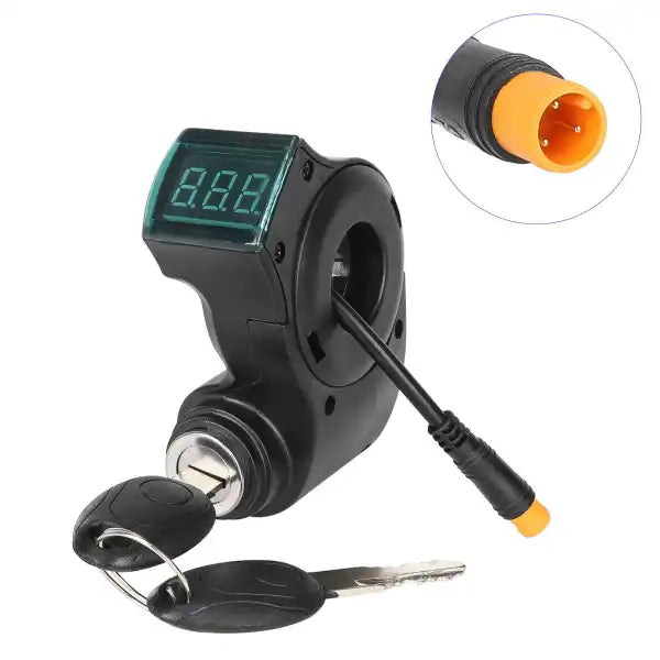 Electric door lock with waterproof male head