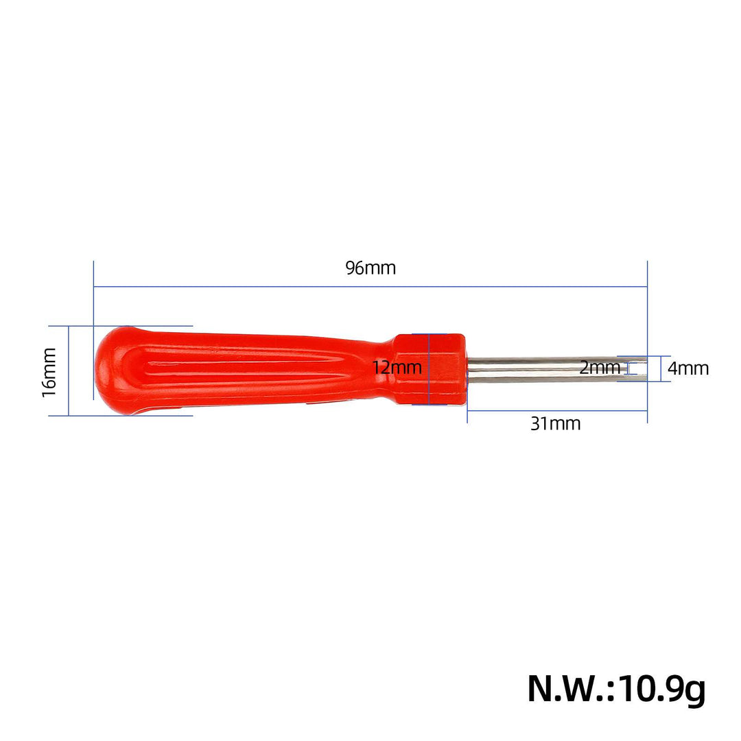 Red Valve Wrench Red Valve Tray Handle Valve Core Wrench Valve Key Valve Wrench American Gas Nozzle Wrench Inner Tube Wrench Adjustment Deflation Tool