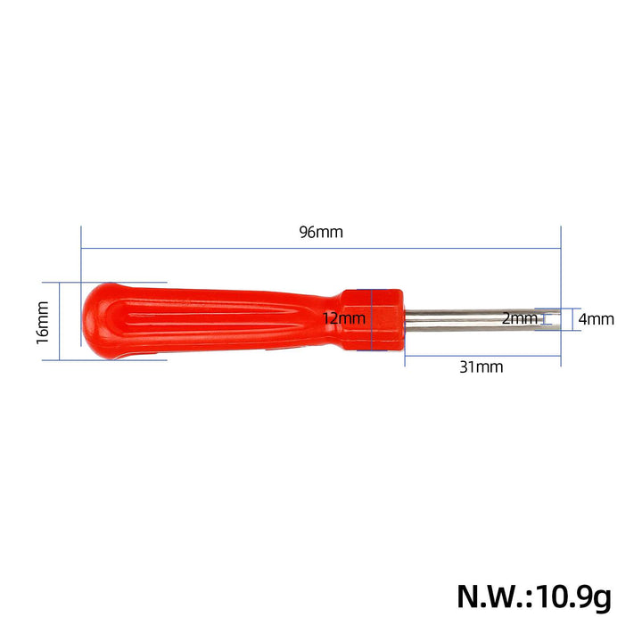 Red Valve Wrench Red Valve Tray Handle Valve Core Wrench Valve Key Valve Wrench American Gas Nozzle Wrench Inner Tube Wrench Adjustment Deflation Tool