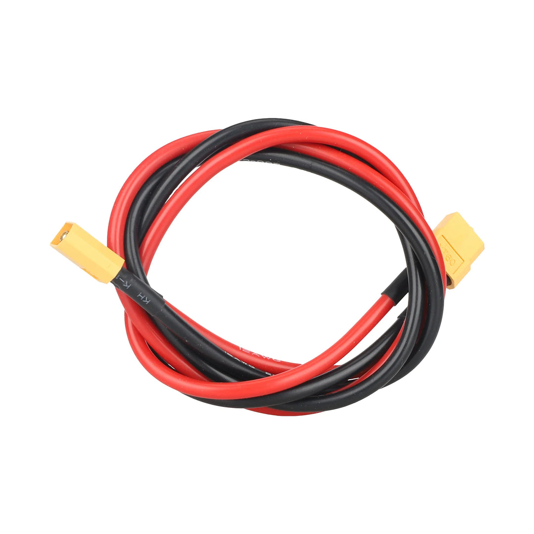 XT60 Male to Female Connector Plug 60cm Cable Length 12AWG Tinned Copper Wire with Silicone Sheath Battery Connection Adapter Cable with Terminal
