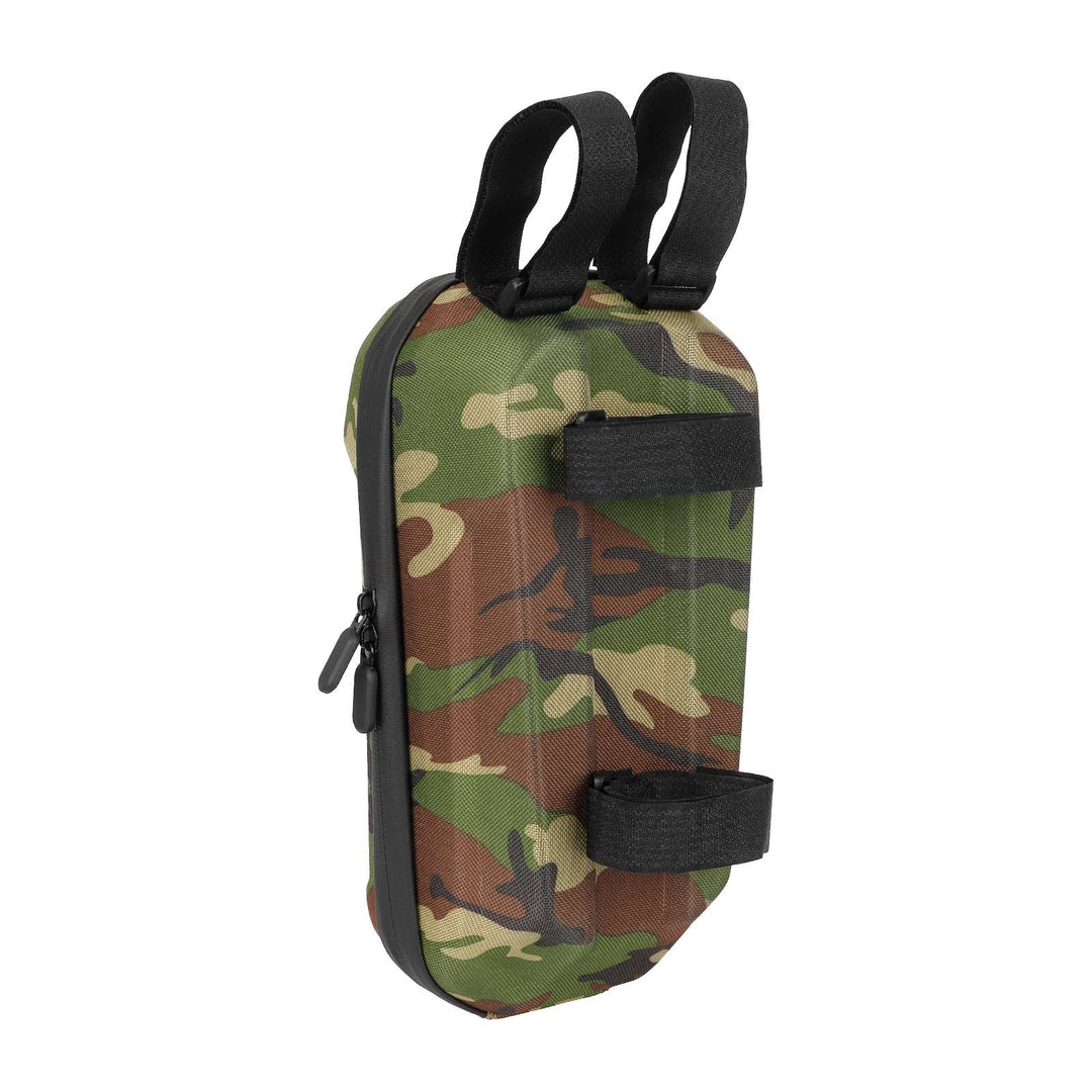 Army Green 3L Big Front Bag PU+EVA Carrier Hanging Head Handle Front Charger Bag Tool Storage Bag for Xiaomi Mijia M365/Ninebot ES2 ES1 Electric Scooter Electric Scooter Front Bag Waterproof EVA Hard Shell Bags Reflective Handlebar Hanging Bag Storage Bag