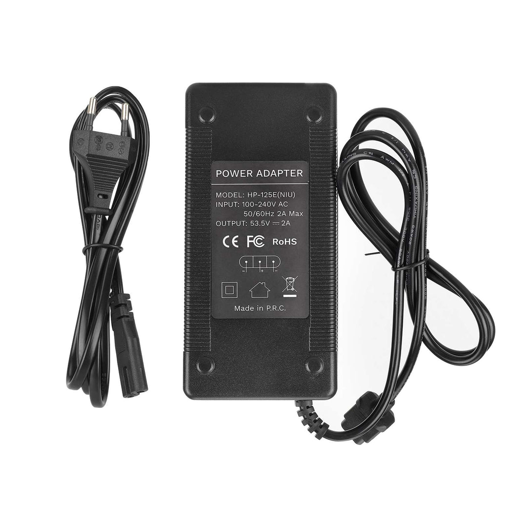 Caricabatterie 53,5V2A con standard EU per NIU KQi Air/KQi3/KQi3 Pro/KQi3 Max/KQi3 Sport/KQi2/KQi2 Pro Caricabatterie 46,8V per NIU Monopattino Elettrico