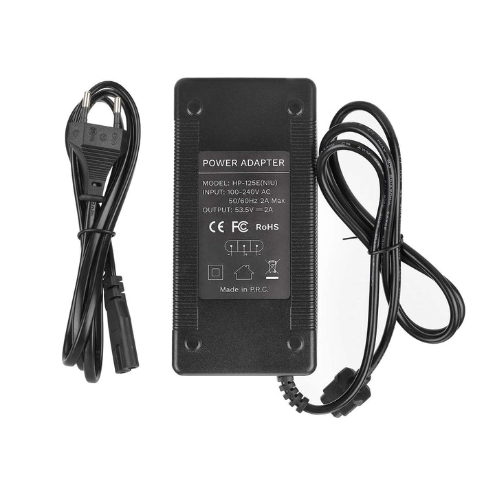 Caricabatterie 53,5V2A con standard EU per NIU KQi Air/KQi3/KQi3 Pro/KQi3 Max/KQi3 Sport/KQi2/KQi2 Pro Caricabatterie 46,8V per NIU Monopattino Elettrico