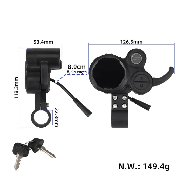 Display per Kukirin M4 Max Scooter Elettrico Strumento Universale Accessori Scheda di Controllo Elettrico Strumento di Comunicazione Dispositivo di Velocità con Acceleratore