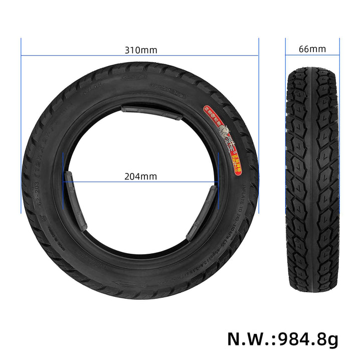 Pneumatico CST 62-203 (121/2*21/4) Pneumatico per guida di generazione Pneumatico per bici elettrica da 12 pollici Pneumatico tubeless da 12 pollici (62-203) 12 1/2 X 2 1/4 Scooter elettrico per passeggino urbano Adatto a molti gas Pneumatico 12x2.125