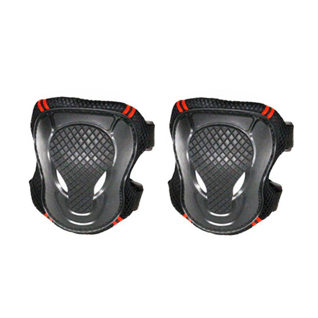 L Size Black and Red Alien Protective Gear for Children Teenagers Skateboards Balance Bikes Scooters Riding Outdoor Sports Protective Gear