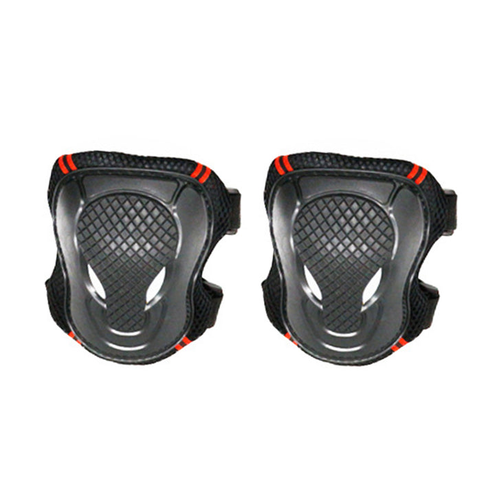L Size Black and Red Alien Protective Gear for Children Teenagers Skateboards Balance Bikes Scooters Riding Outdoor Sports Protective Gear