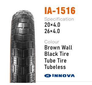 XUANCHENG IA-1516 20x4.0 black tire