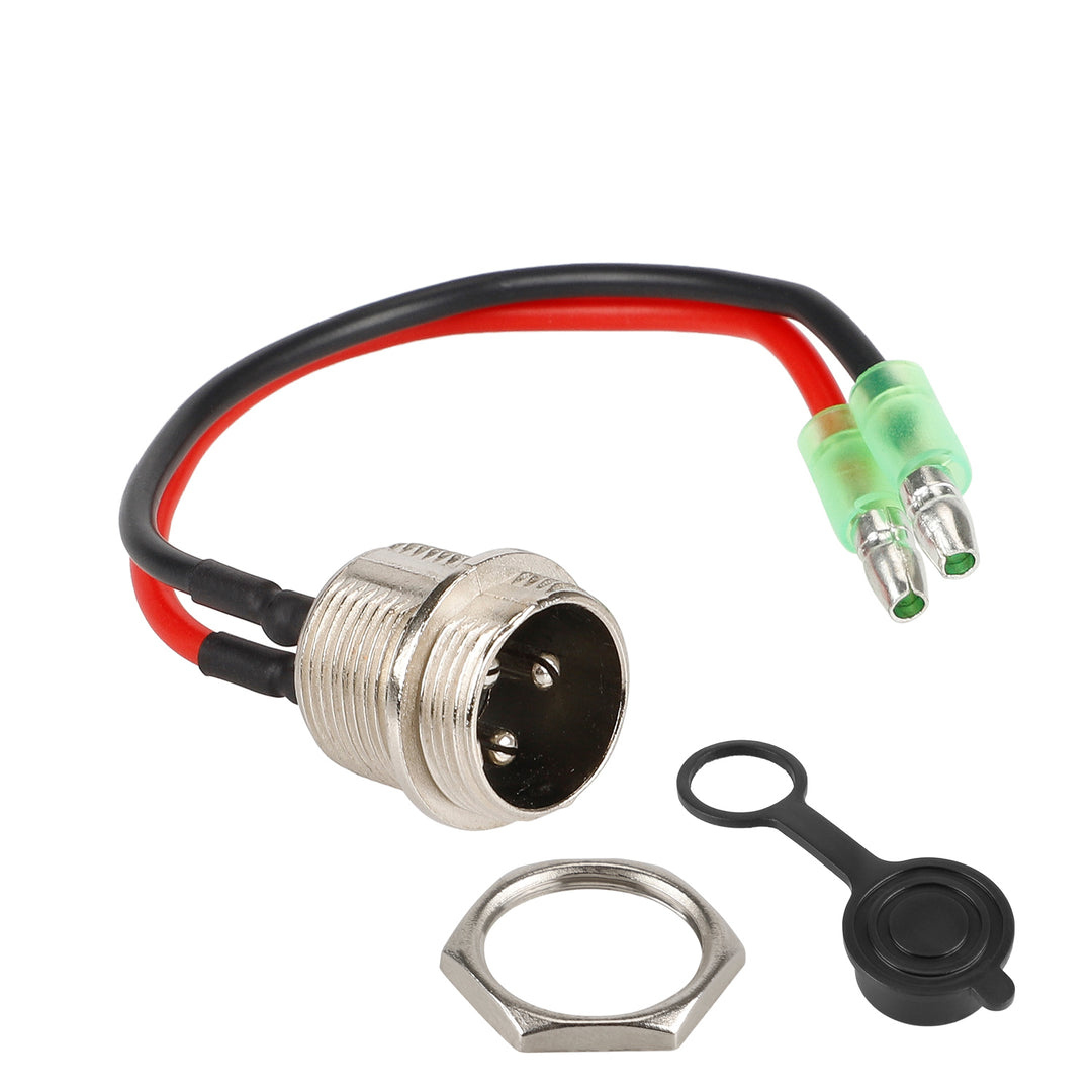 Porta caricatore batteria con connettore in linea a 3 pin per monopattino Kugoo M4 e DUALTRON MINI, cavo di ricarica, accessori per ciclismo, interfaccia di ricarica, cavo di alimentazione, presa di ricarica per monopattino elettrico KUGOO M4 PRO