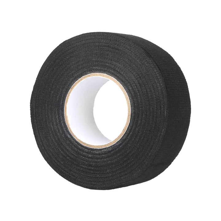 1PC 15mm/15 Meters Black New Adhesive Cloth Tape Industrial Tape For Cable Harness Wiring Loom 15mm Wire Harness Tape Cloth Fabric Adhesive Heat-resistant Loom Wrap For Automotive Electrical Insulation Cable Fixed