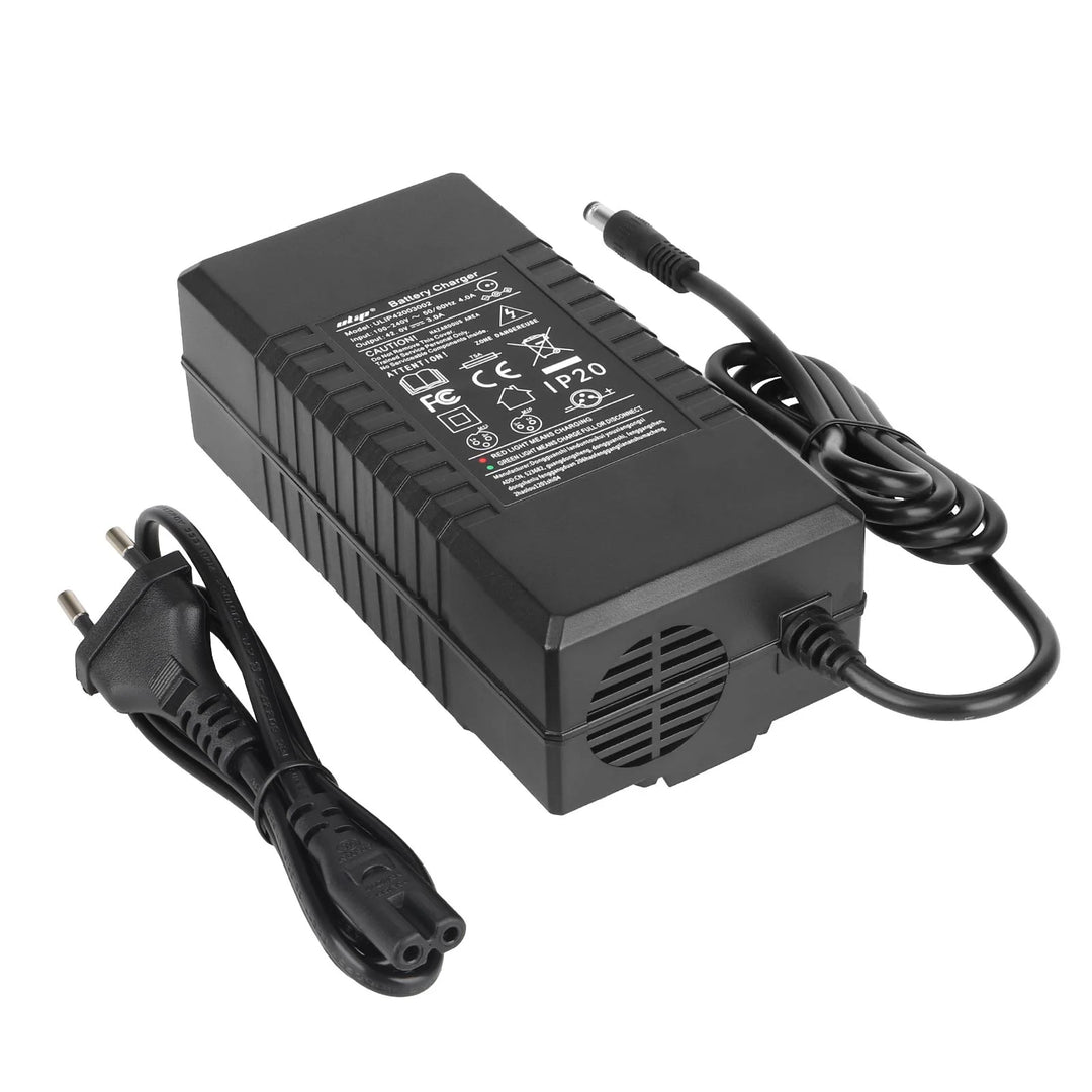 Ulip 18V to 42V 3A DC2.1 Head Charger EU Plug with CE and FCC Certificates Electric Scooter Charger Power Adapter 42V Lithium Battery Charger DC2.1 Plug Power Charger AC100-240V EU Plug Power Adapters