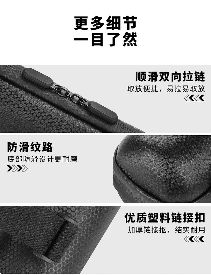 1L front Full Waterproof Bike Scooter Bag for Most Bicycles, Electric Bicycles, Electric Scooters, and Front Bike Bags Bike Kit Tool Bag Tank Hard Shell Water Bottle Cycling Repair Kit Tool Case Riding Equipment Bag Front Cycling Box Kettle Case