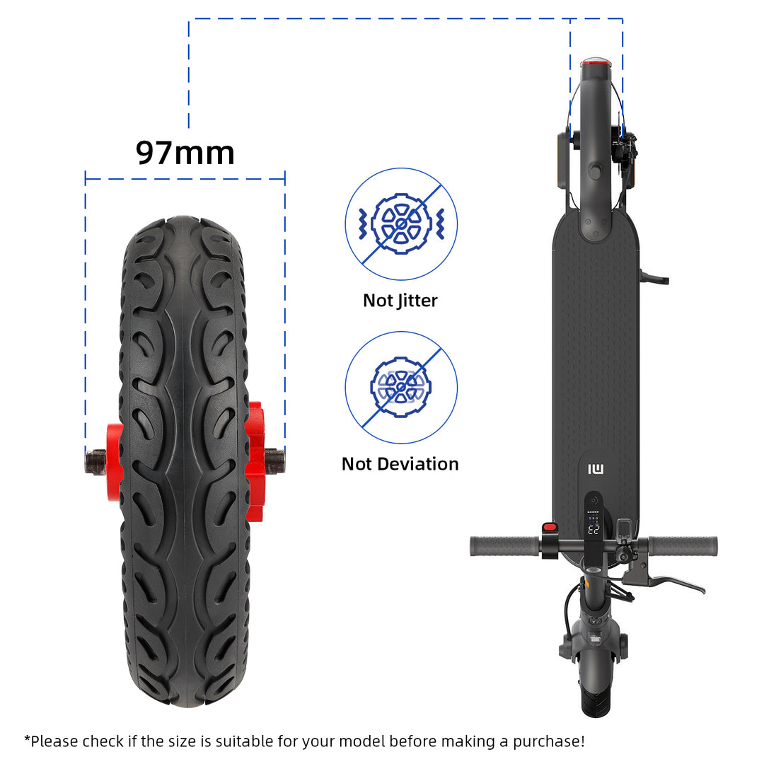 Mozzo posteriore sdoppiato Red Ulip per monopattino elettrico Xiaomi Pro/Pro2, ricambio mozzo posteriore sdoppiato per pneumatici pieni, mozzo in alluminio, cerchio da 8,5 pollici
