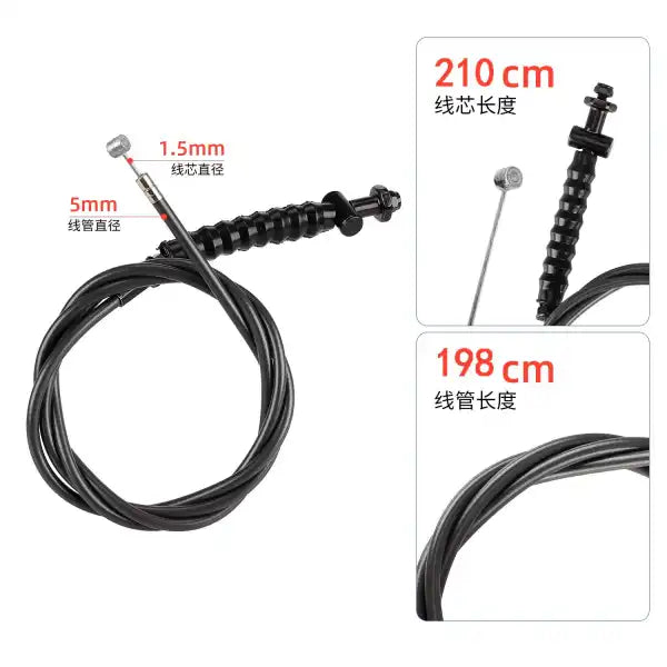 2.1m drum brake cable