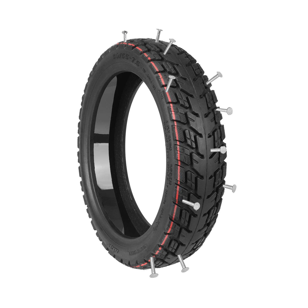 ULIP 60/55-7.5 Tubeless Self Healing Tire with Valve for Segway Ninebot Max S90L Electric Scooter Built-in Self-repair Glue All Terrain Puncture Proof Rubber Tire 10 Inch Front Rear Wheel Replacement Part Quick Repair Tyres Scooters Explosion-Proof Tire