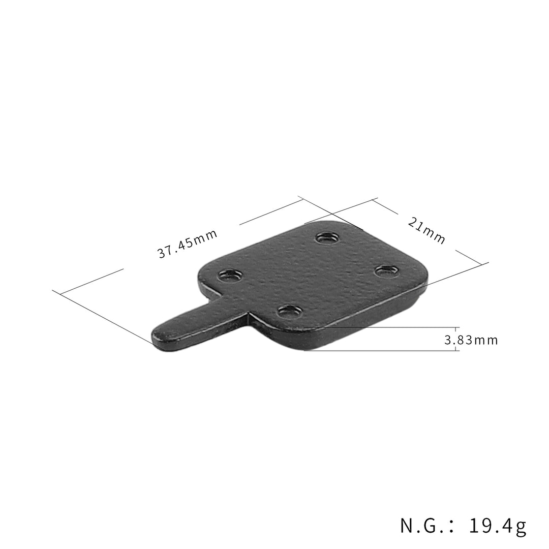 Consistent Braking Performance Downhill Racing Bicycle Brake Pads Four-Hole Brake Pads Compact Size Efficient Heat Dissipation