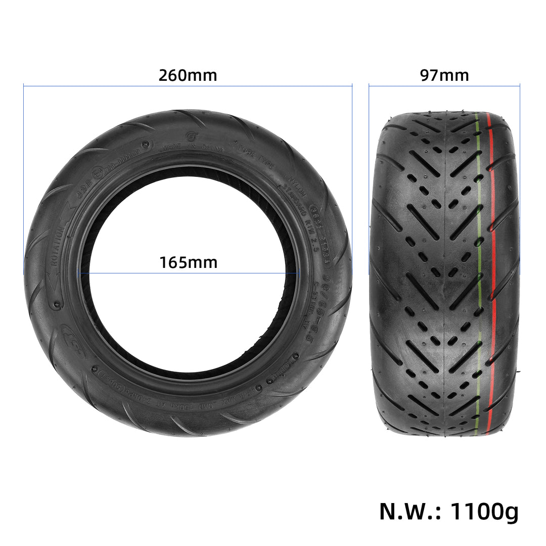 CST 90/65-6.5 Outer Tire for 11 Inch Electric Scooter 11 inch city Road Off-road Tire Inflatable Tubeless Tyre 90/65-6.5 for Dualtron Thunder Speedual Plus Zero 11X Electric Scooters