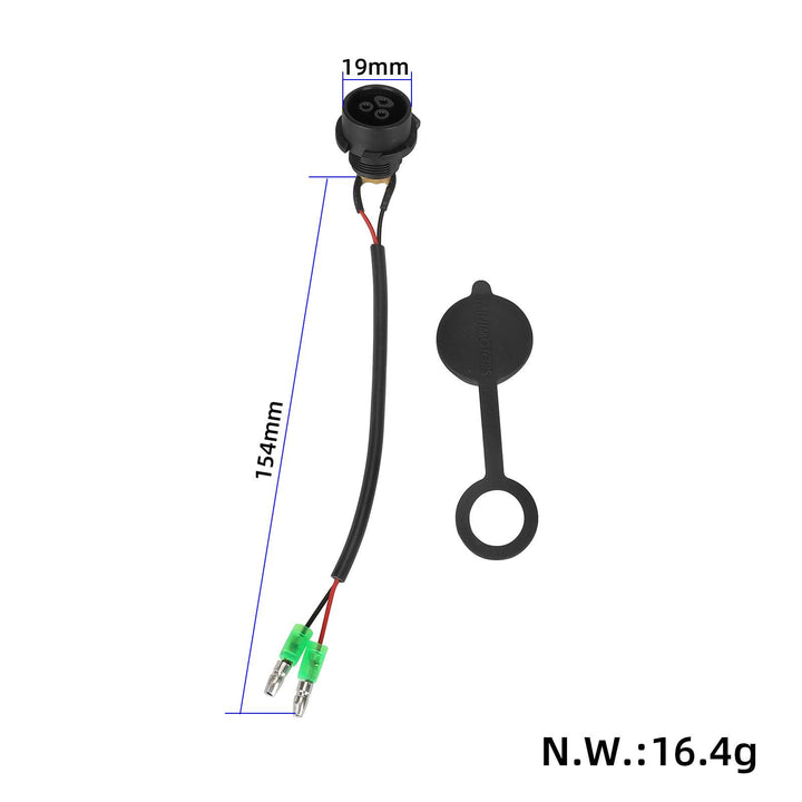 Charging Cable with Inline  Connector and Cover for DUALTRON TOGO 48V scooter DUALTRON TOGO Charger Port with Cable Charging Cable with Inline Connector and Silicone Cover for DUALTRON TOGO Scooter DUALTRON TOGO PARTS