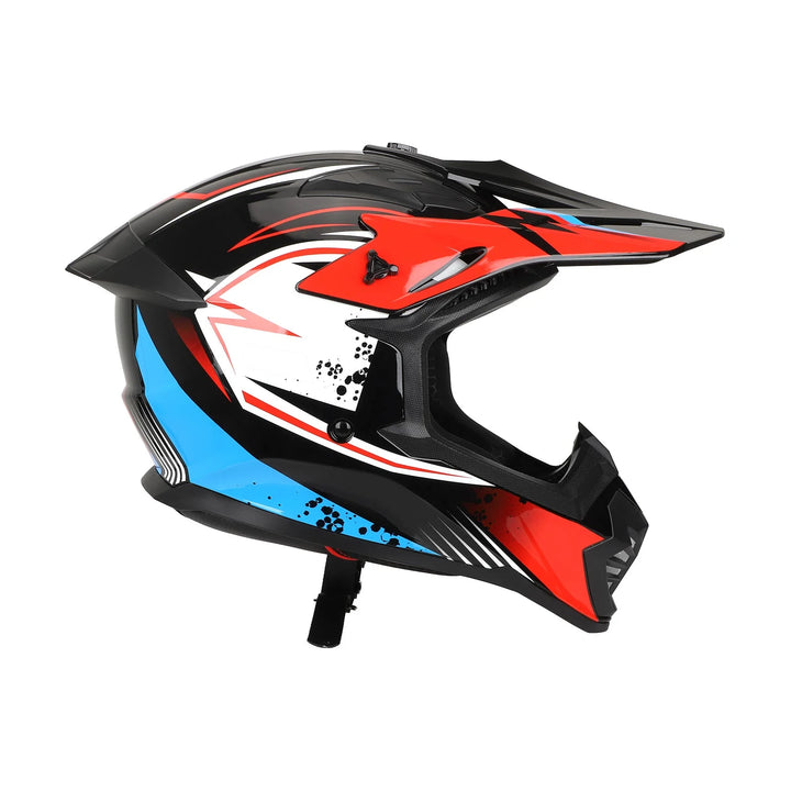 Size L (57-58 ) Shimmering Red Off-Road Helmet Adult Full-Face Bike Helmet Mountain Road Cycling Helmet Ultra-Light Off-Road Safety Helmet Outdoor Adult Cycling Helmet Sports Mountain Forest Competition Off-Road Helmet Mountain Bike Full-Face Helmet