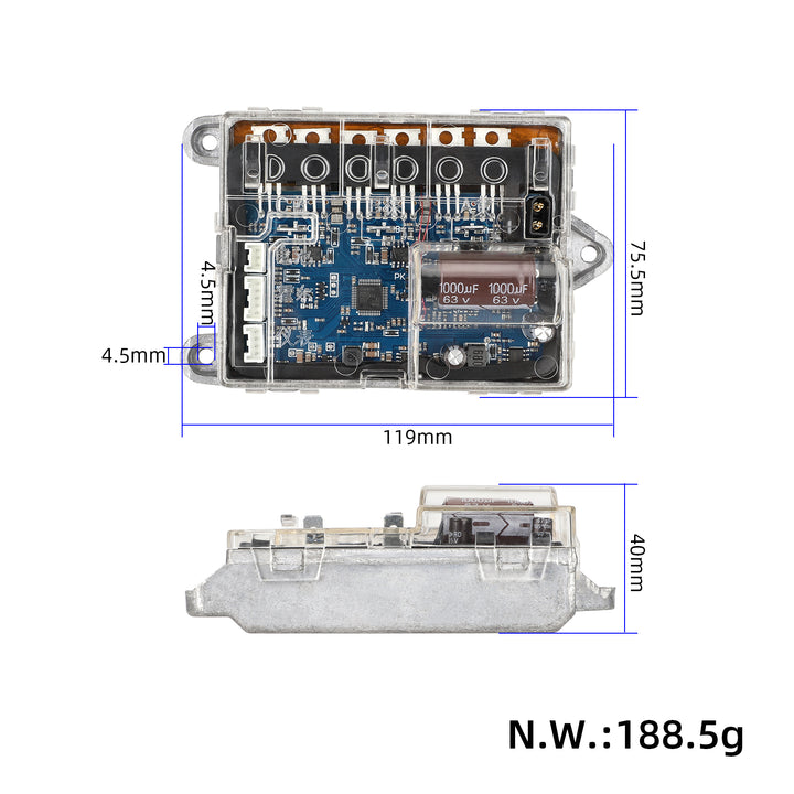 Scheda madre controller con barra di rame per Xiaomi M365 1S Pro Pro2 Essential Monopattino elettrico Controller Scheda madre Scheda principale Centralina ESC con sostituzione 25Km/h