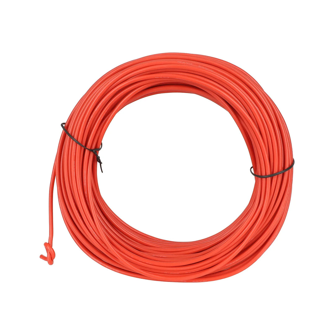 Red 16AWG Extra Soft High Temperature 30m Silicone Wire Solar Power Cable Flexible Extension Tinned Copper Wire PV Panel System DC Battery Cable