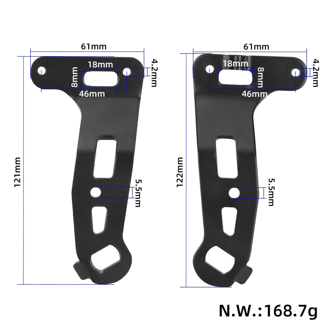 Supporto parafango posteriore sinistro e destro per scooter elettrico Kukirin G2 Master Staffa parafango ruota Supporto parafango Pezzi di ricambio