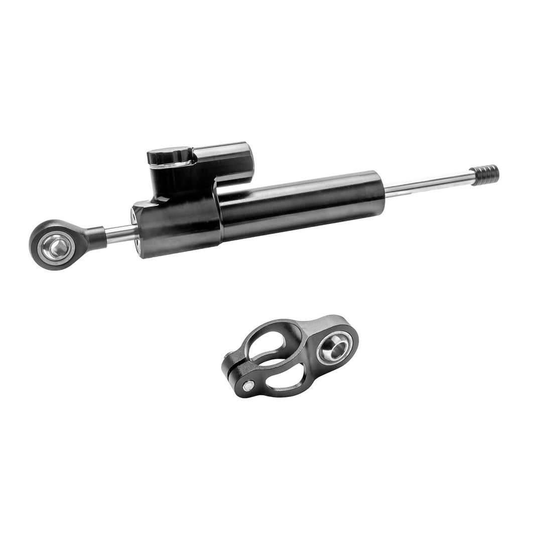Ammortizzatore di sterzo lineare stabilizzatore in alluminio nero Ammortizzatore di sicurezza rovesciato per scooter Zero 10X Accessori