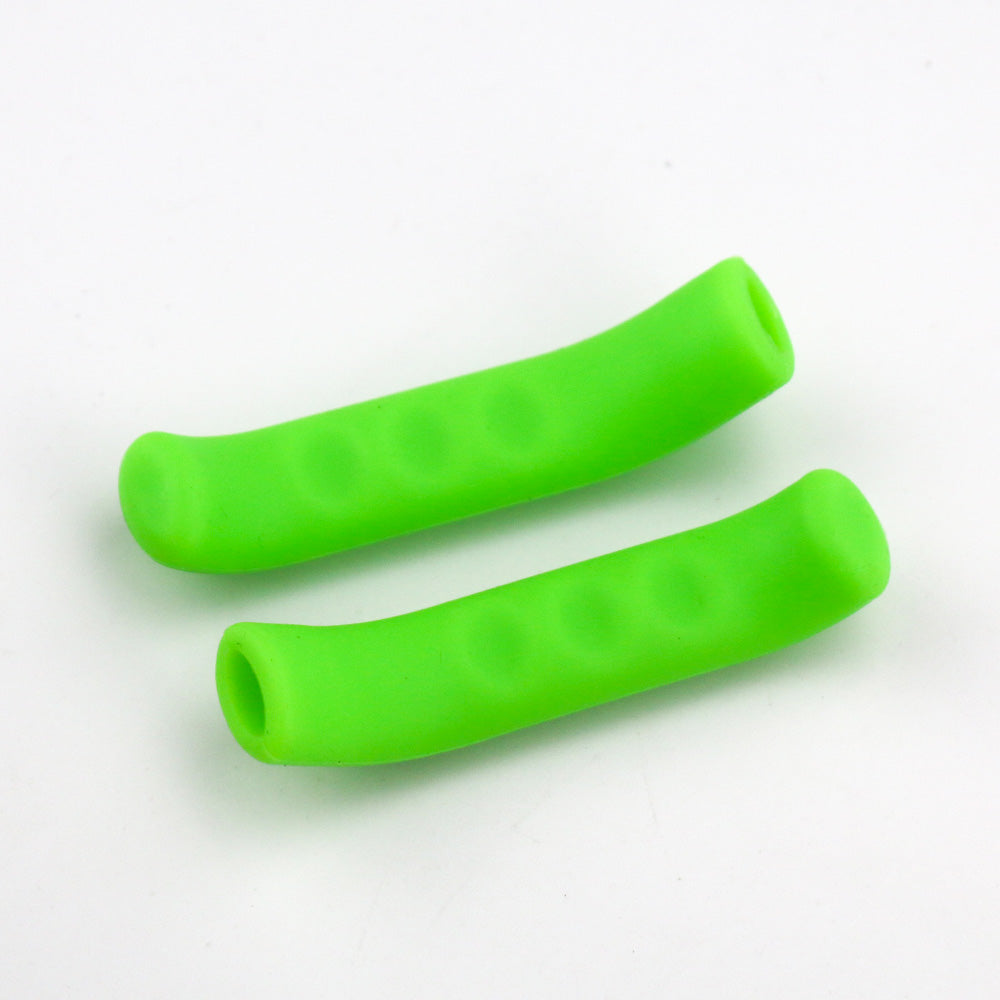 2pcs Black Bicycle Grips Bicycle Brake Handle Silicone Cover Mountain Bike Protective Rubber Handlebar Grips Cover Bicycle Accessories Durable Bike Bicycle MTB Brake Handle Soft Silicone Sleeve Brake Lever Protection Cover