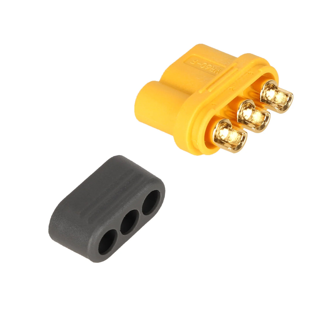 Amass MR60 Female Model Aircraft Plug 3Pin MR60 Female Model Aircraft Power Battery ESC 30A High Current Connector Cable