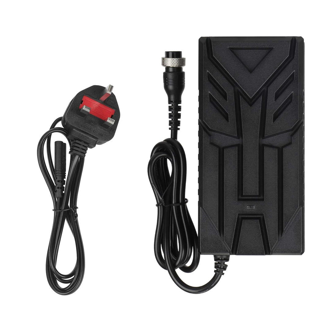 Ulip 42V~54.6V 3A CE FCC Certified Charger With GX16 3 Holes Head EU Plug Electric Scooter Battery Charger Replacement Parts Li-ion Battery Pack Charger Power Adapte Input 100-240V 48V 13S Lithium Skateboard Balance Vehicle Battery with Fan