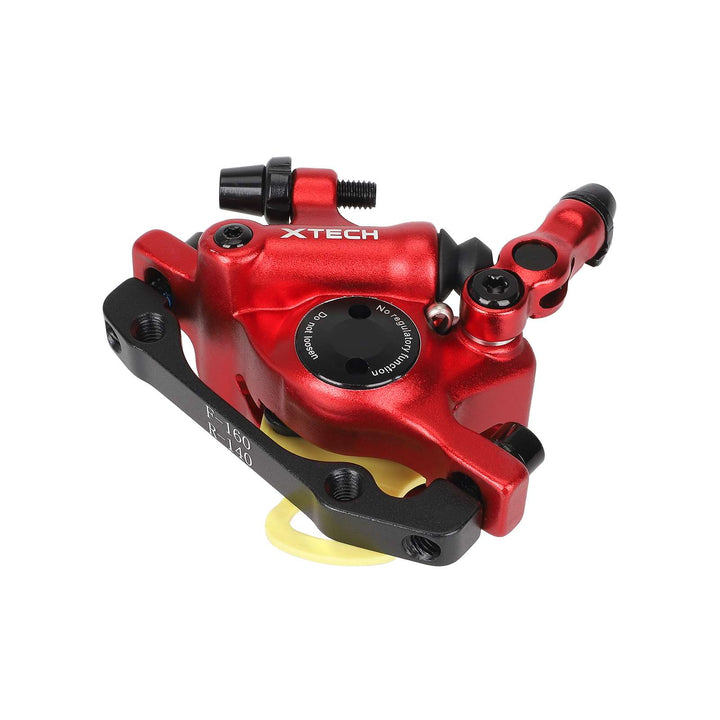 Red Xtech Oil Brake for Refitting Xiaomi Pro Scooter ZOOM XTECH HB100 MTB Hydraulic Disc Brake Calipers Front &amp; Rear Rotors Disc Brake Caliper Bicycle Scooter Parts