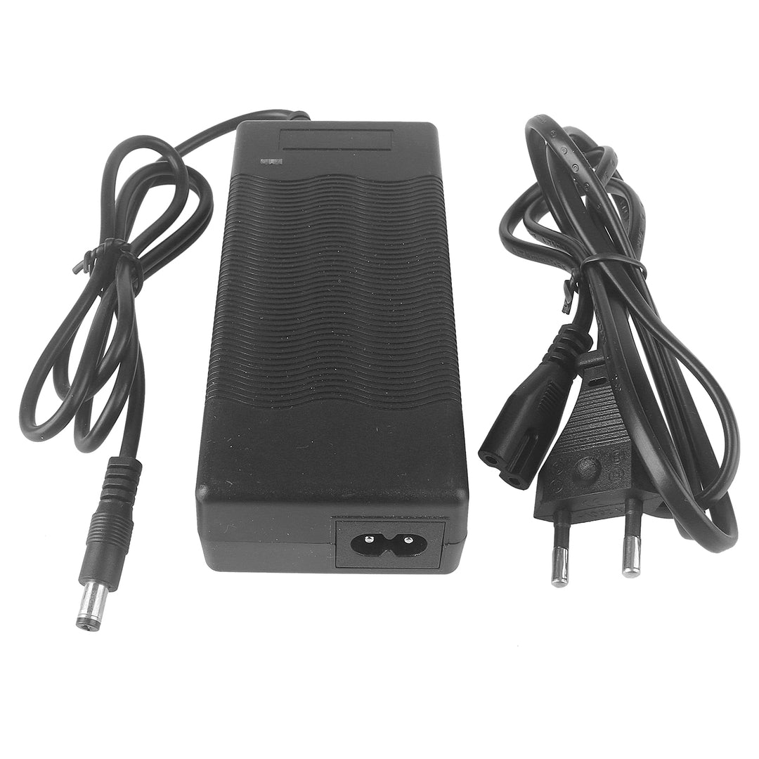42V 2A Charger with DC2.1 5521 5.5*2.1 Connector and EU Plug Electric Vehicle Electric Scooter DC Head Charger Lithium Battery Charger 36v42v Round Head Power Cord Accessories Lithium Battery Power Adapter