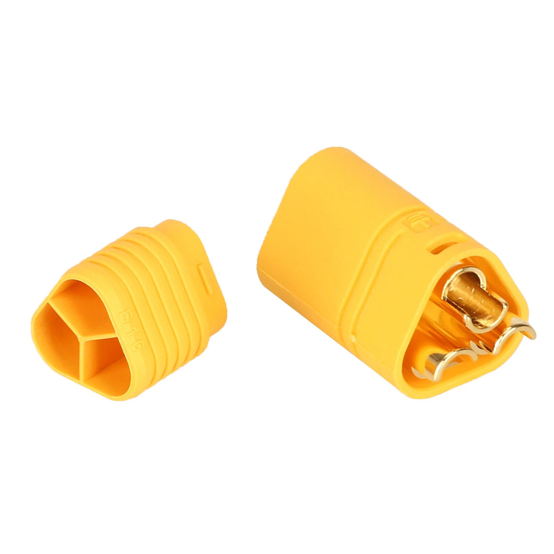 Amass MT60-M Spina Maschio Connettore MT60 Potenziato con Connettori a Banana Placcati Oro AMS MT60-M Connettore Maschio Giallo Presa Aeronautica di Alimentazione ad Alta Corrente Connettore Amass MT60