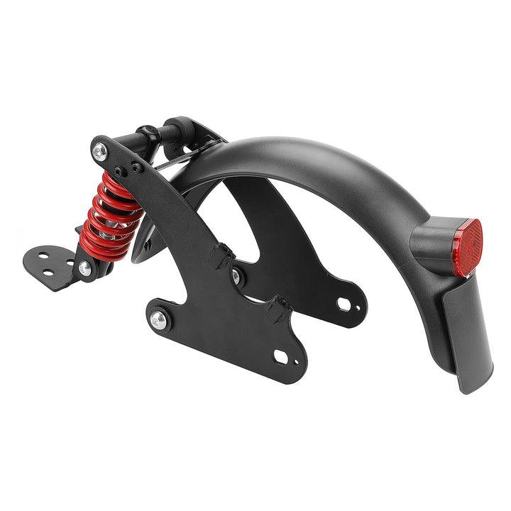 Black-red V2 Rear Suspension with Mudguard and Tailight for Xiaomi M365 and 1S Scooter Rear Shock Absorber for Scooter Rear Spring Shock Absorber Replacement Accessories