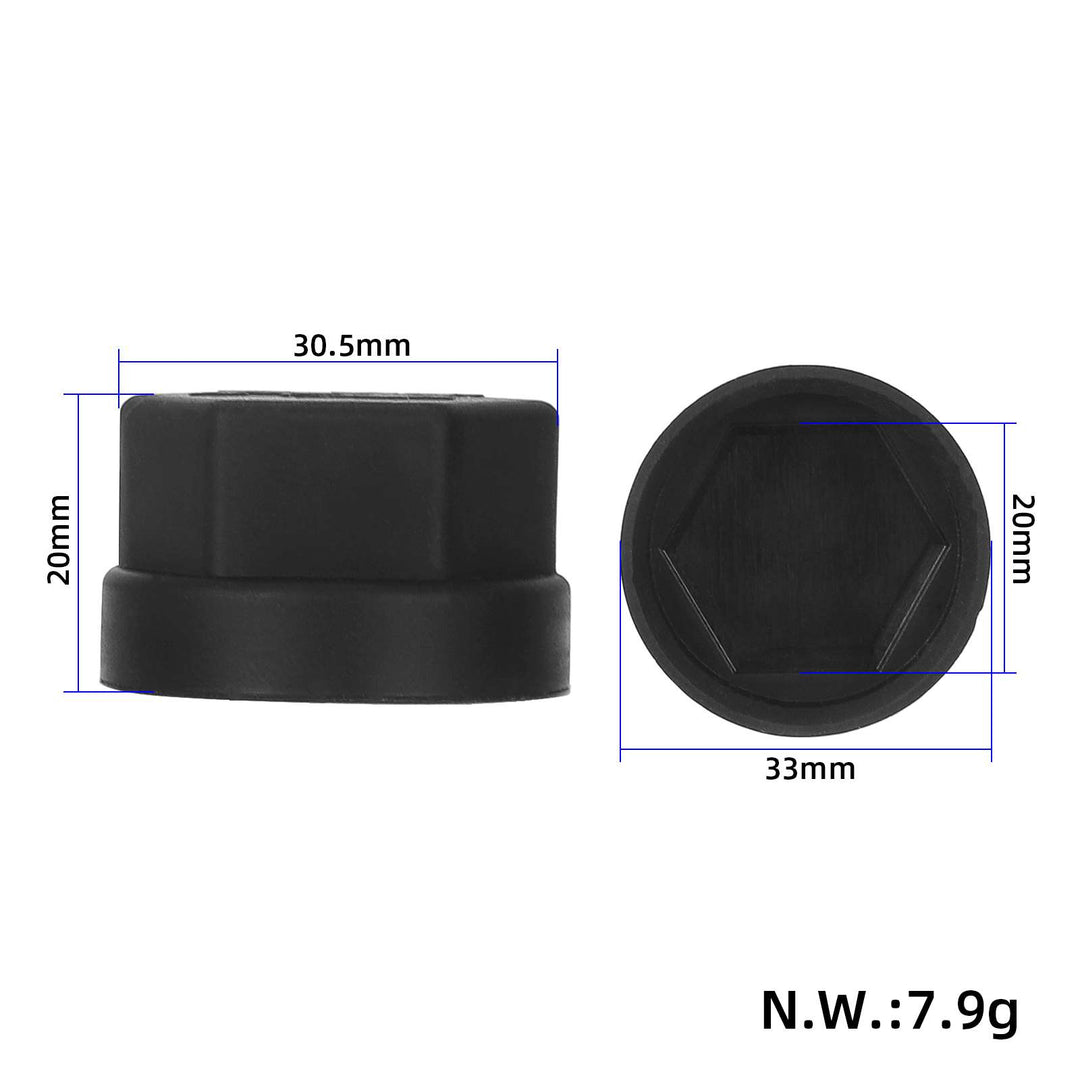 Copertura in plastica a dado nero per albero bilanciere per scooter Kukirin G3 Pro G2 Master G4 Max Tappi in plastica Viti di montaggio dadi tappi antivento per migliorare le prestazioni degli scooter